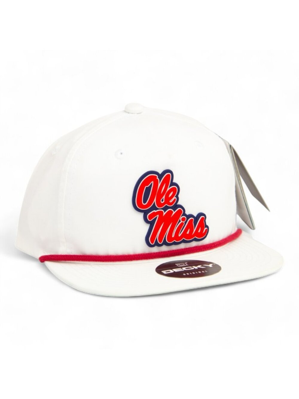Ole Miss Rebels 3D Classic Rope Hat- White/ Red